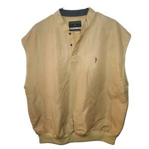 Eagles Ridge 19th Hole Pocket Golf Vest Men's Large Made In Russia Yellow 0654